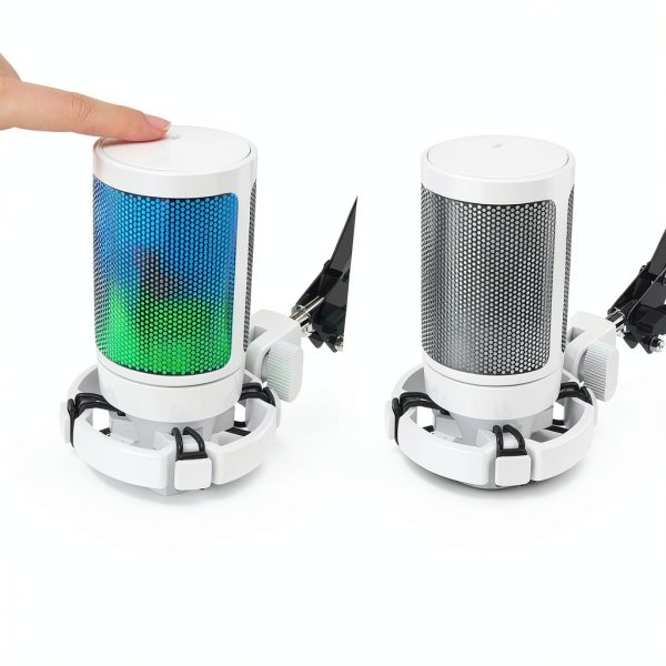 FIFINE A6TW RGB USB Microphone for Streaming Gaming-2