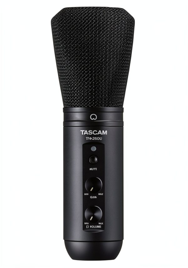 TASCAM TM-250U USB Condenser Microphone Plug Play Streaming-0