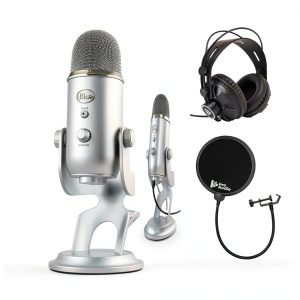 Blue Yeti USB Microphone Studio Recording Streaming-0