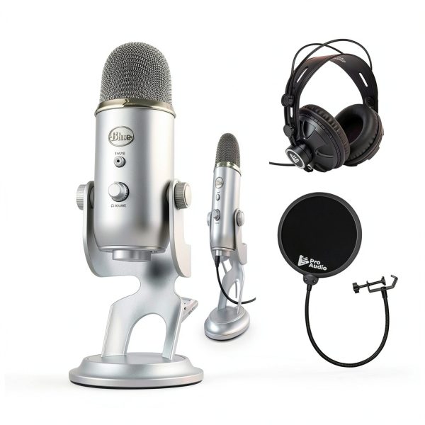 Blue Yeti USB Microphone Studio Recording Streaming-0
