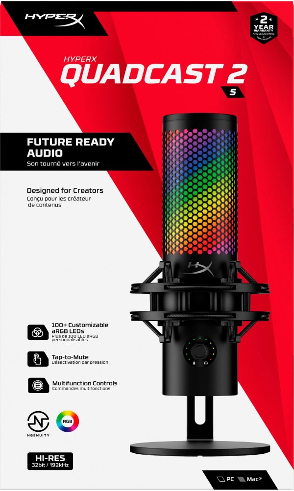 HyperX QuadCast 2 S USB Microphone RGB Streaming Audio-20