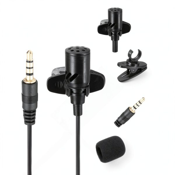 Lavalier Microphone 3 Pack Unidirectional Clip On Lapel Mic-2
