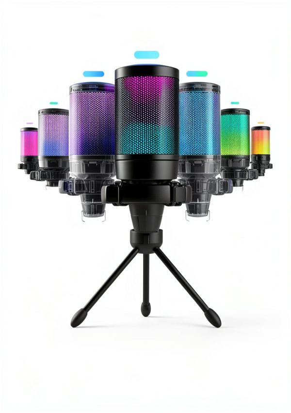 FIFINE A6V RGB USB Microphone for Gaming Streaming-4