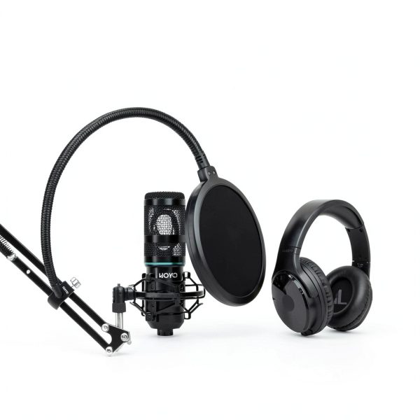 Movo PodKit2AH Podcast Bundle Dual Interface Pro Mics-1