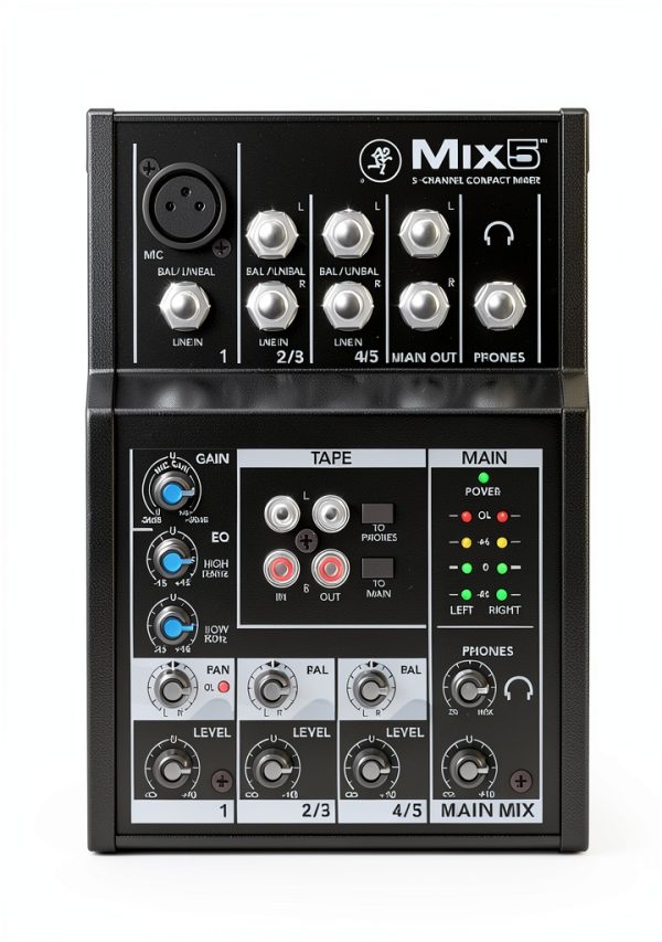 Mackie Mix5 Compact Mixer 5 Channel Studio Audio-0