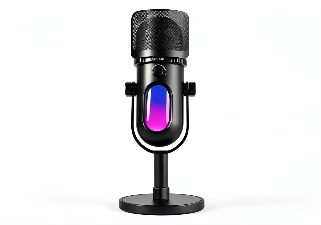 Syntech USB Gaming Microphone with adjustable bracket and light effects