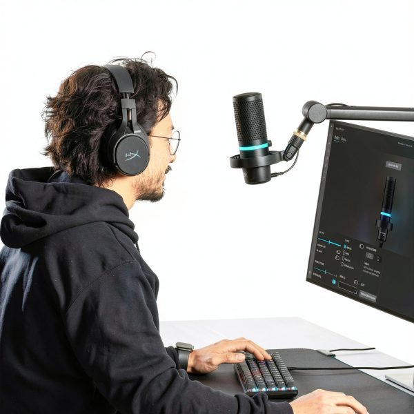 HyperX DuoCast USB Microphone RGB Gaming Streaming-13