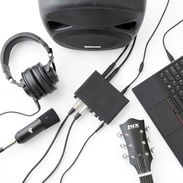 LyxJam USB Audio Interface Studio Bundle Recording Mic-3