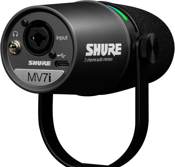Shure MV7i USB Microphone Audio Interface Podcast Streaming-4