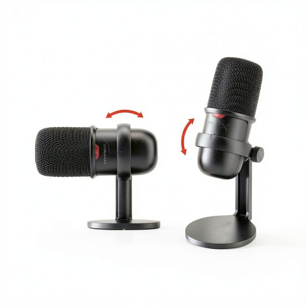 HyperX SoloCast USB Condenser Gaming Microphone Black White-3