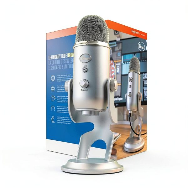 Blue Yeti USB Microphone Studio Recording Streaming-3
