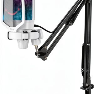 FIFINE A6TW RGB USB Microphone for Streaming Gaming-0