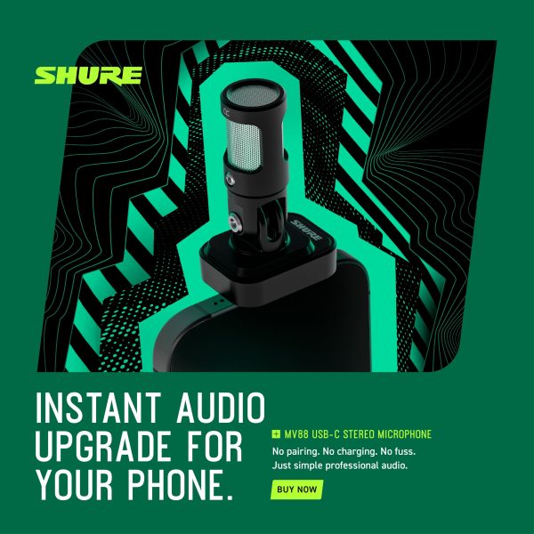 Shure MV88 USB C Stereo Microphone Mobile Audio Upgrade-7