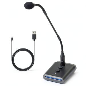 Movo GM7 USB Gooseneck Microphone for Streaming Podcasting-0