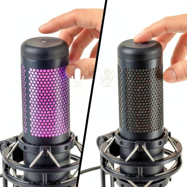 HyperX QuadCast S USB Microphone RGB Streaming Gaming-3