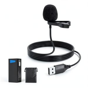 Neewer USB Lapel Microphone Omnidirectional Plug Play-0