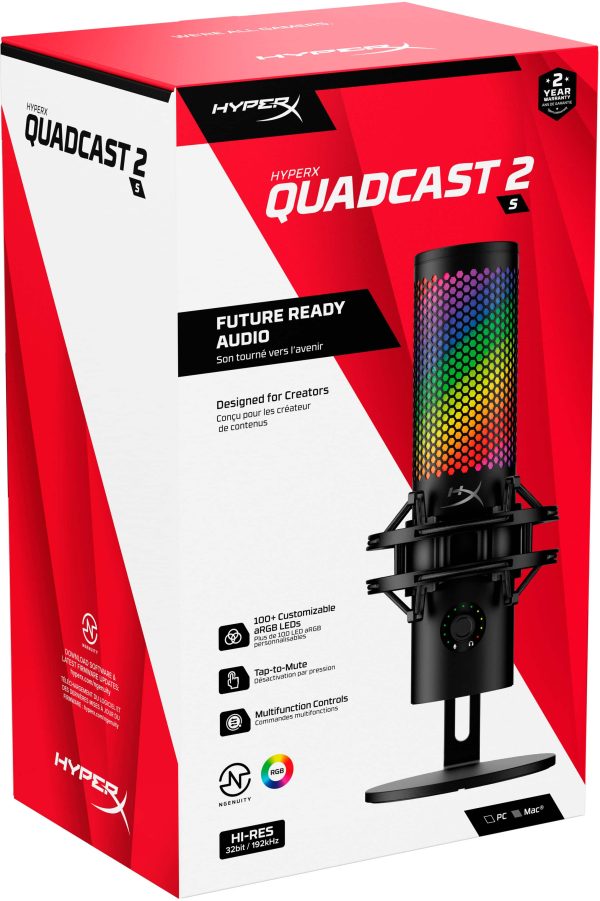 HyperX QuadCast 2 S USB Microphone RGB Streaming Audio-18