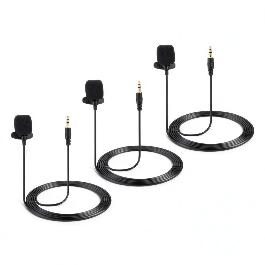 Installing Pavo Condenser Lavalier Lapel Microphone for Guides Teachers on a wooden desk