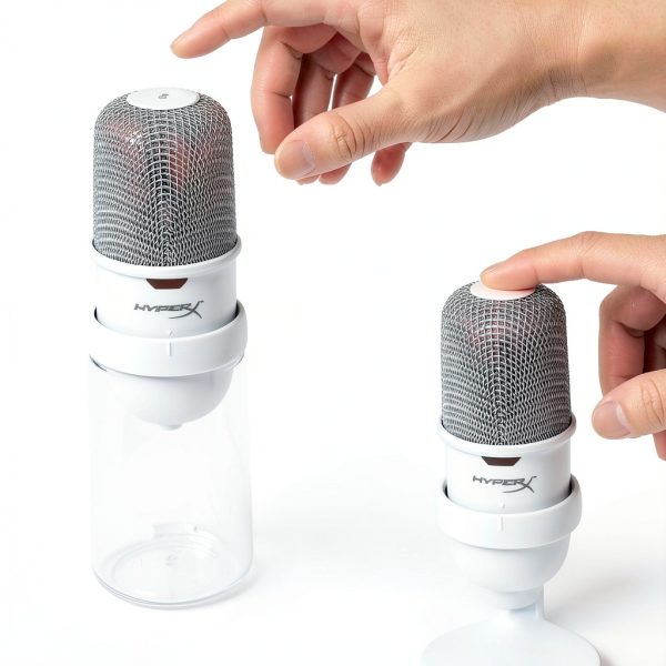 HyperX SoloCast USB Condenser Gaming Microphone Black White-4