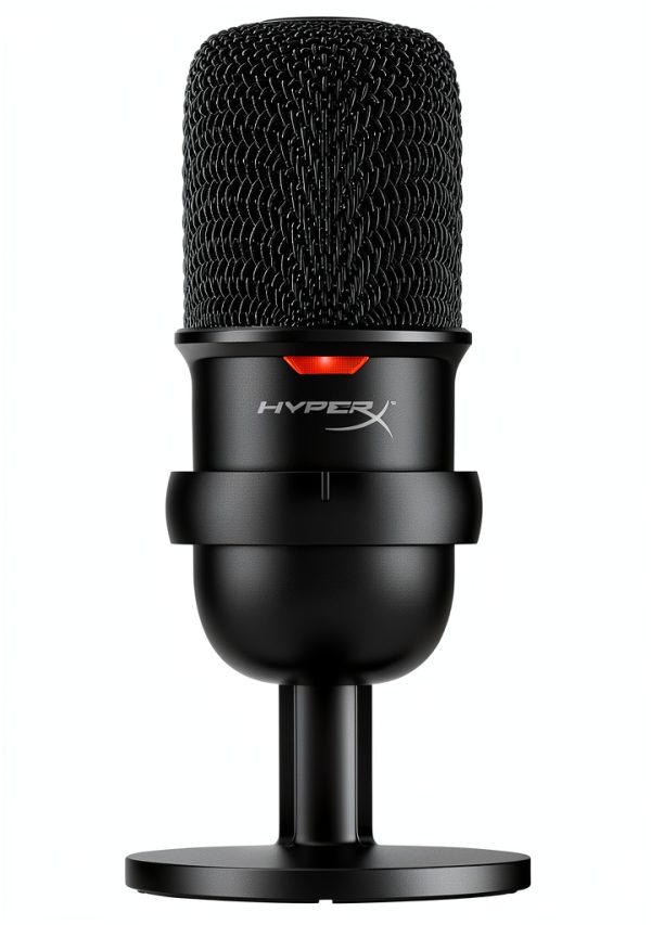 HyperX SoloCast USB Condenser Gaming Microphone Black White-0